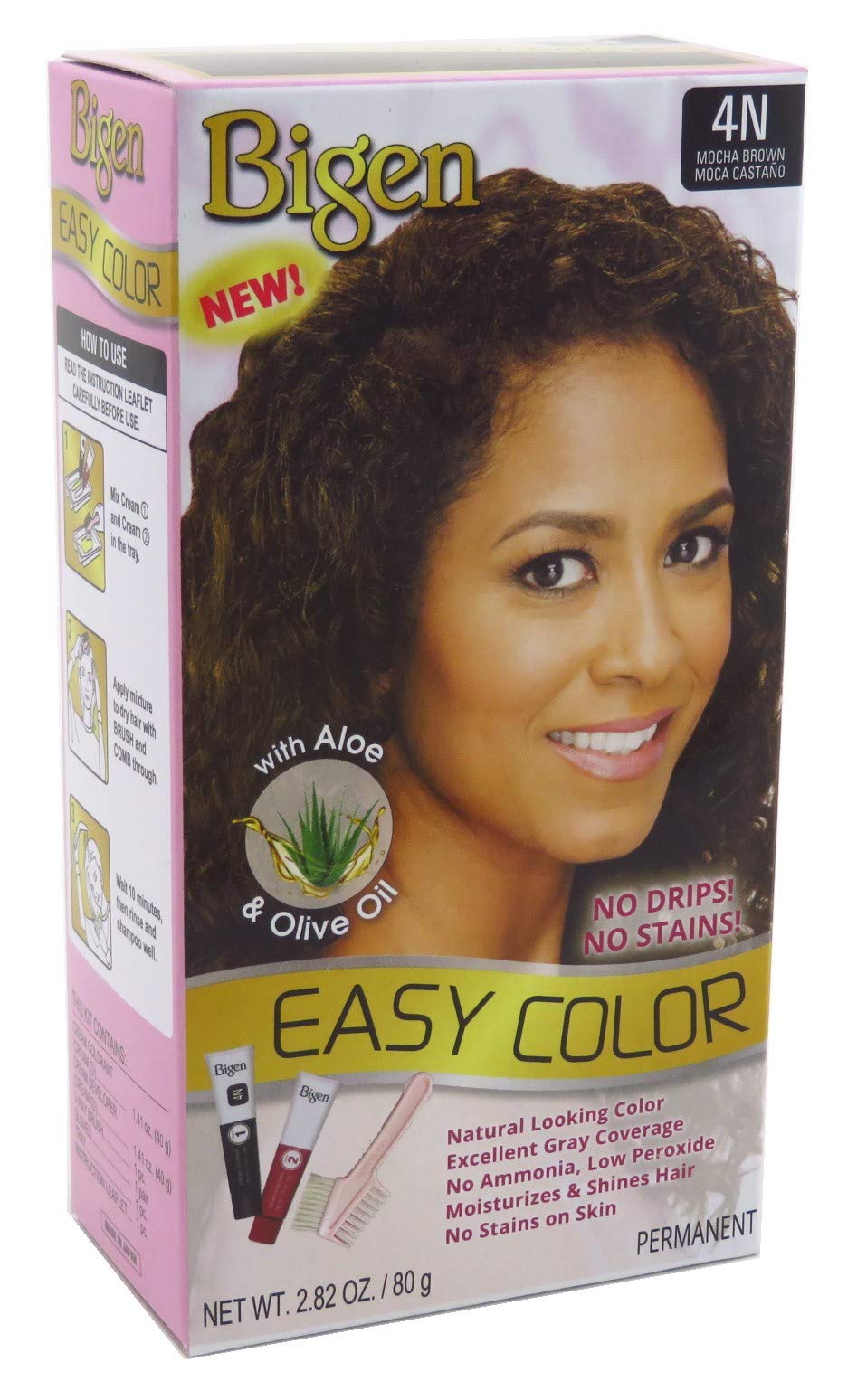 Amazon.com : Bigen Easy Color Permanent Hair Dye with Aloe & Olive